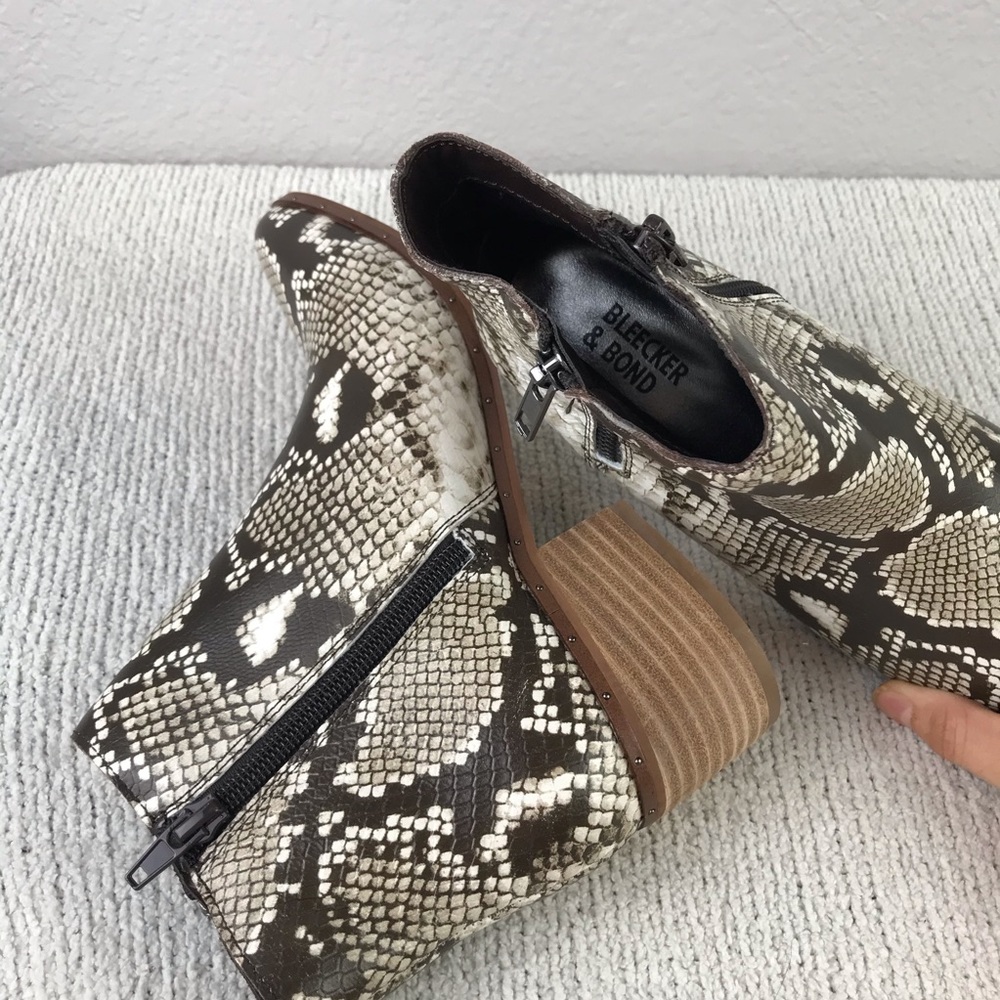 Bleecker & Bond Gwen Snakeskin Bootie - Picture 9 of 10